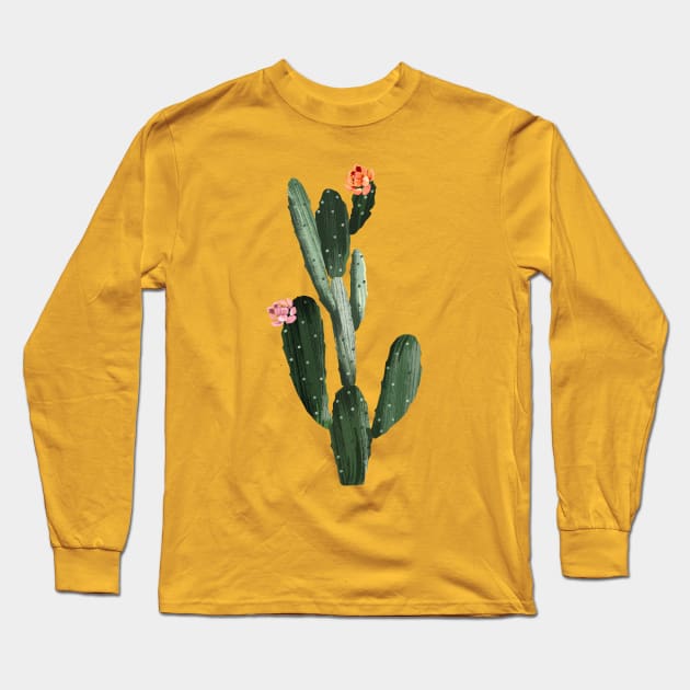 Cactus Long Sleeve T-Shirt by sixfootgiraffe